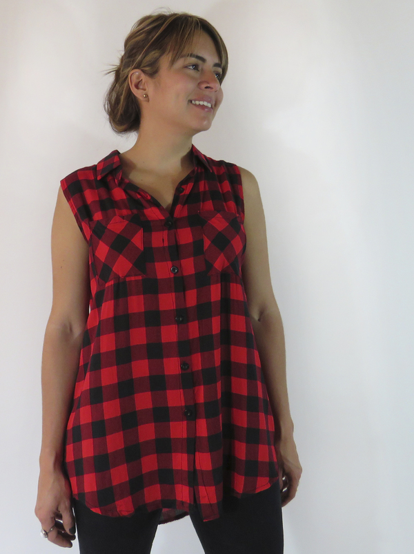 Camisa cuadros rojos