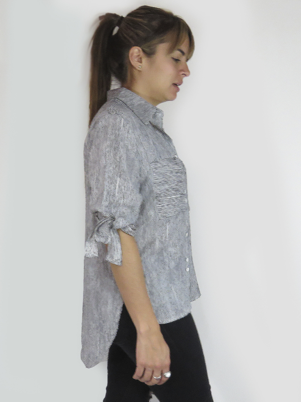 Camisa rayas negras