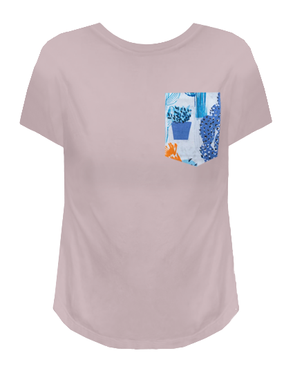 Camiseta Suculenta - Rosa