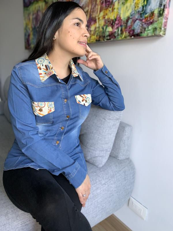 Camisa de jean Atrapasueños