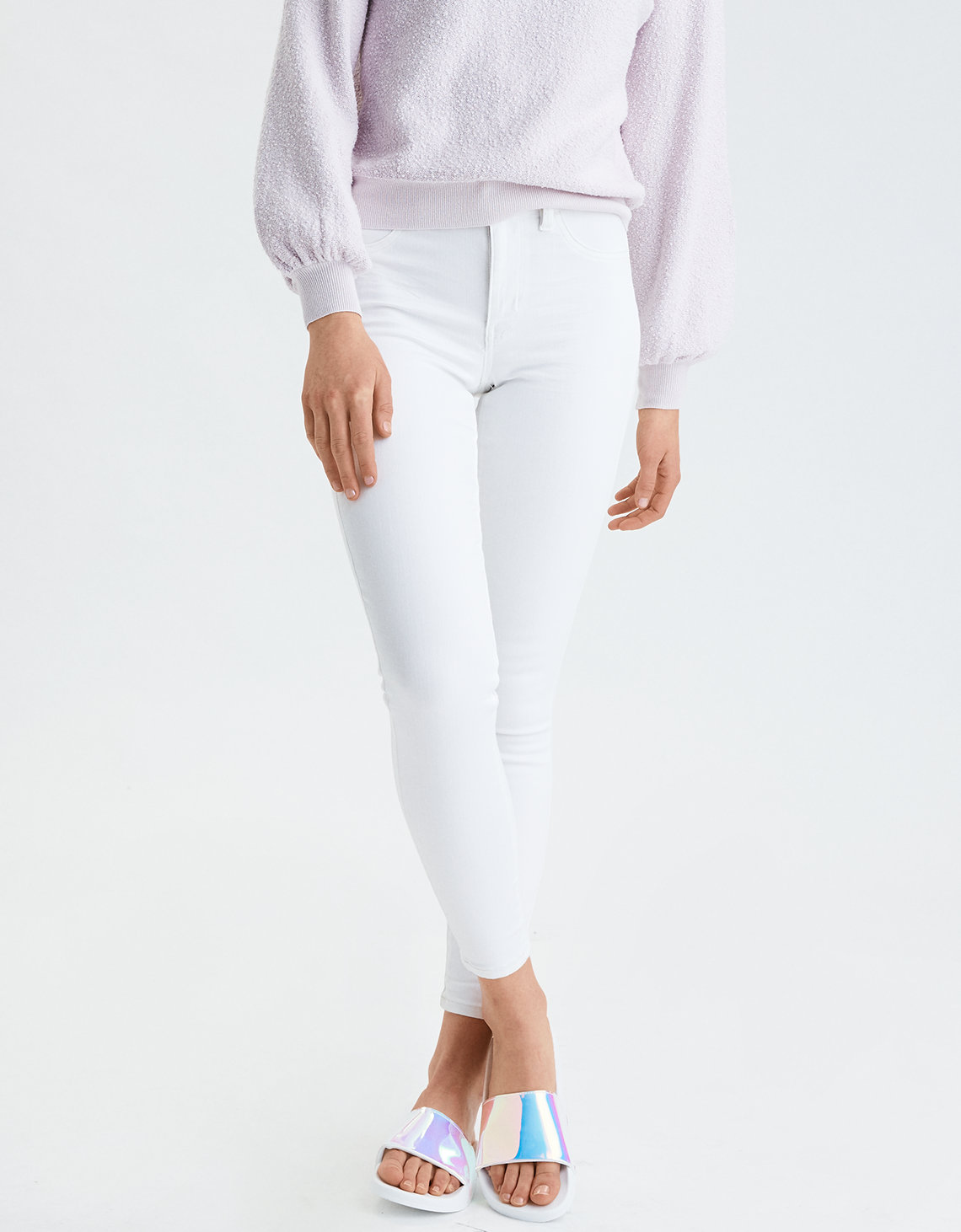 AE Ne(X)T Level High-Waisted Jegging - Brigth White