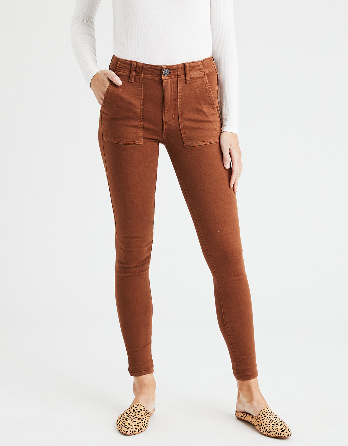 AE Ne(X)T Level High-Waisted Jegging - Cognac